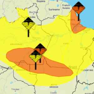 Inmet alerta para chuvas intensas no Amazonas até terça-feira