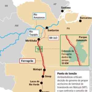 Projeto da Ferrogrão voltou a preocupar ambientalistas