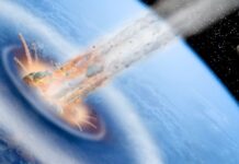 Influência do Impacto do asteroide na moldura dos Andes e da América América