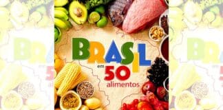 Cada alimento é apresentado em seis páginas com textos, gráficos, fotos e ilustrações