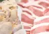 carne suína, carne de frango