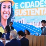 Investimentos em saneamento, moradia e mobilidade urbana são anunciados na nova indústria Brasil O ministro das Cidades, Jader Filho, discursou sobre habitação, mobilidade urbana e saneamento. Foto: JD Vasconcelos/Ministério das Cidades.
