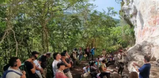 Anciãos indígenas e especialistas em rituais ajudam a desvendar o significado da antiga arte rupestre da Amazônia
