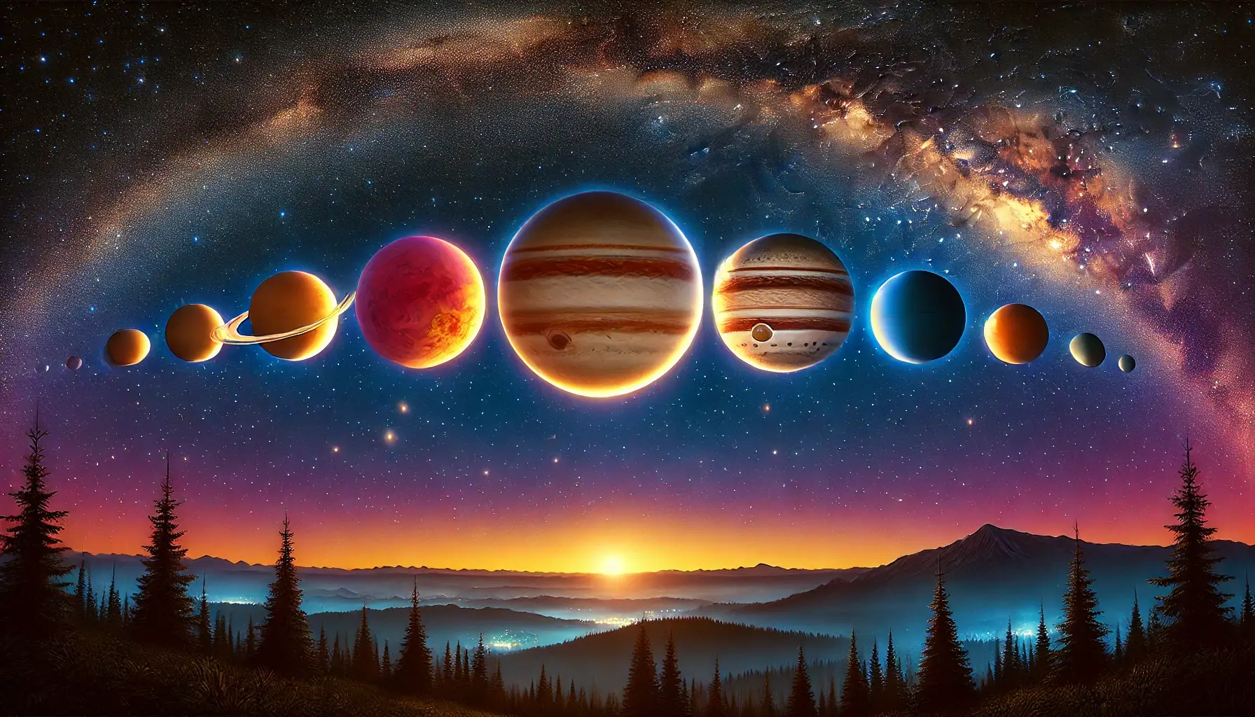 Alinhamento planetário raro em 2025 proporcionará um espetáculo celestial imperdível 4 alinhamento