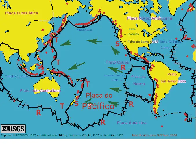 A Terra está se abrindo no fundo do Oceano Pacífico 3 No fundo do Oceano Pac fico as placas tect nicas est o se