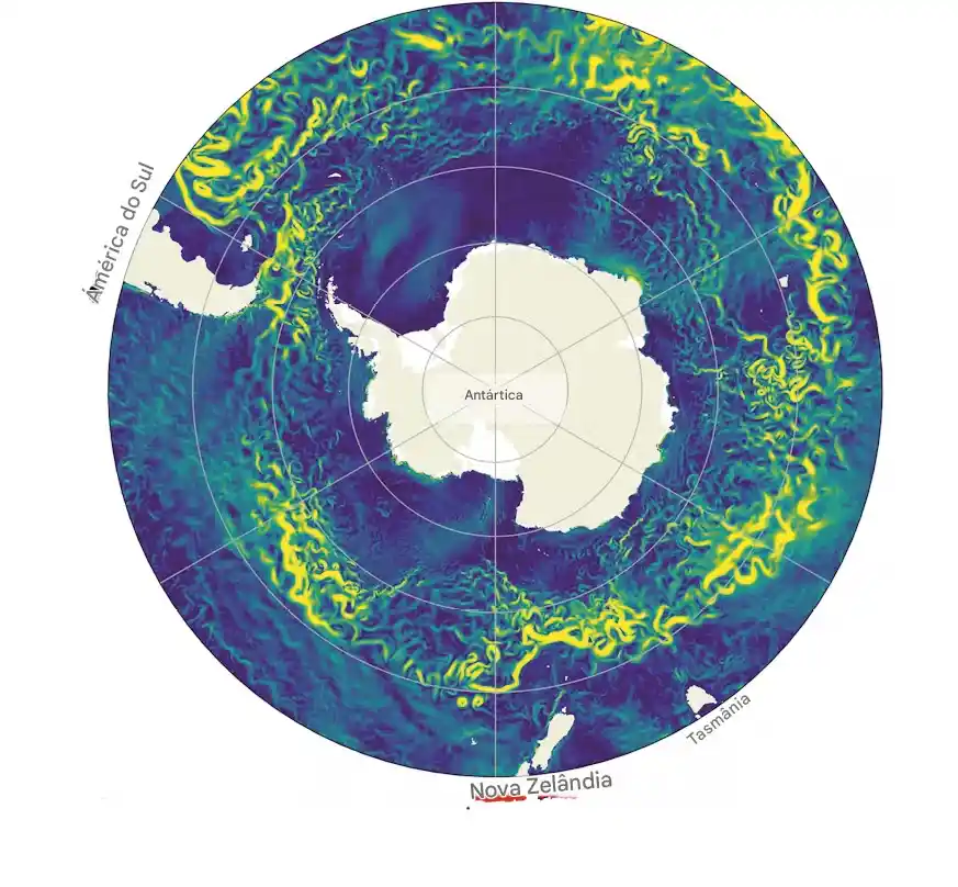 A Corrente Circumpolar Ant rtica mant m a Ant rtida isolada do resto do oceano global e conecta os