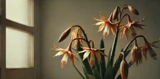 Suculenta Flor-de-maio com flores secando: 4 dicas para reviver a planta