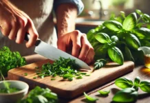 O jeito certo de cortar ervas aromáticas sem perder os óleos essenciais O jeito certo de cortar ervas aromáticas sem perder os óleos essenciais