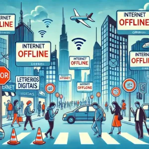 Você já imaginou? O que aconteceria se a internet parasse por um dia em 2025? O que aconteceria se a internet parasse por um dia em 2025
