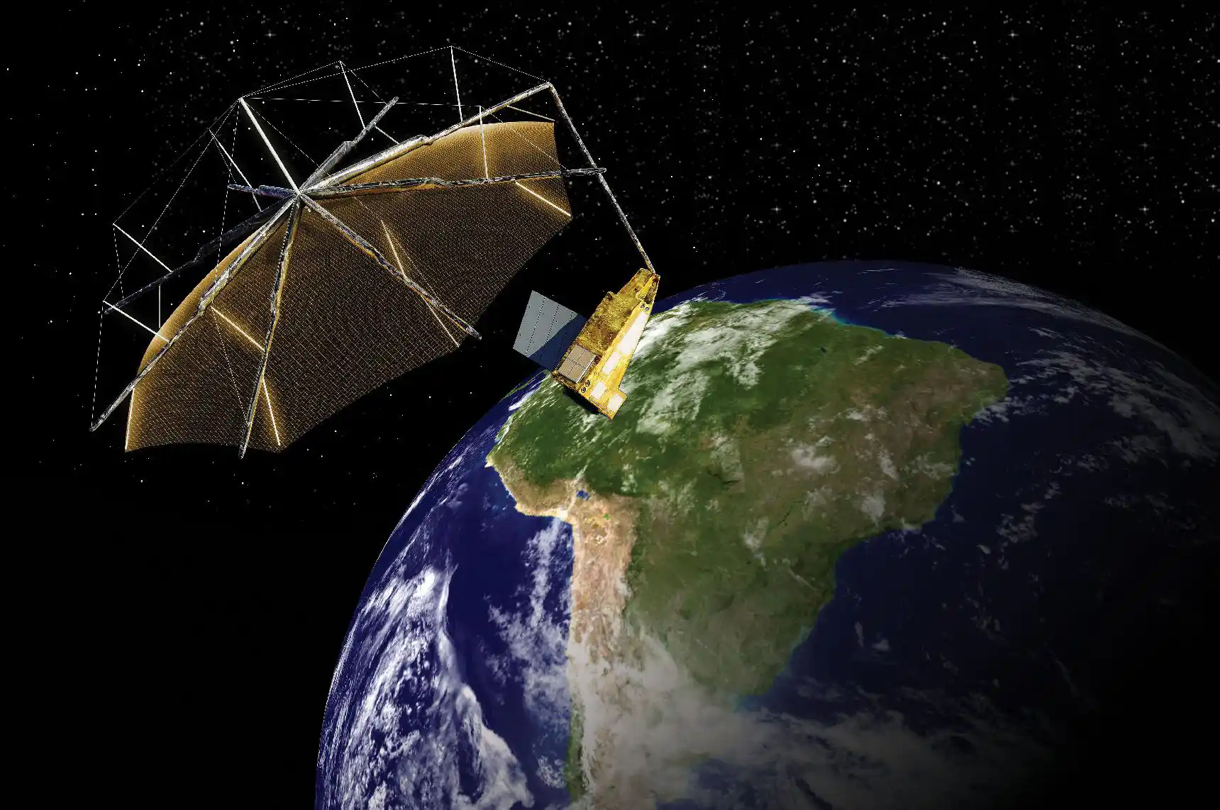 A-sonda-Biomass-esta-programada-para-ser-lancada-em-29-de-abril-e-orbitara-a-Terra-pelos-proximos-cinco-anos Sonda espacial mapeará em 3D as florestas tropicais da Terra