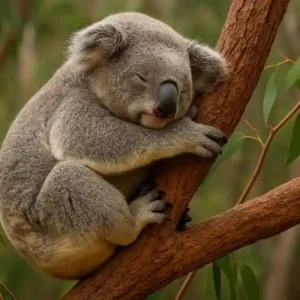 Coala: dorme 22 horas por dia, e as outras passa comendo Coala dorme 22 horas por dia, e as outras passa comendo