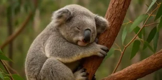 Coala dorme 22 horas por dia, e as outras passa comendo