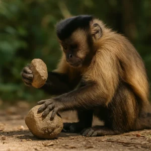 Como o macaco-prego usa pedras como ferramentas para conseguir comida Como o macaco-prego usa pedras como ferramentas para conseguir comida