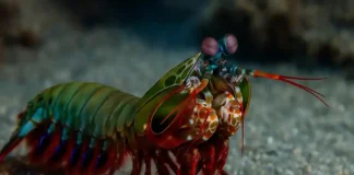 O movimento relâmpago do camarão-mantis