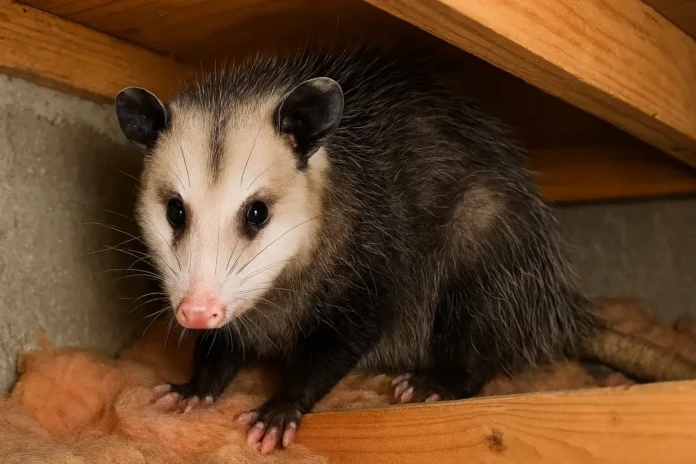 O que fazer ao encontrar um gambá no forro da sua casa