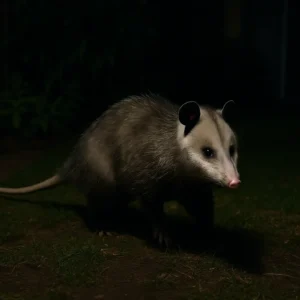 O que fazer se você encontrar um gambá no quintal à noite O que fazer se você encontrar um gambá no quintal à noite