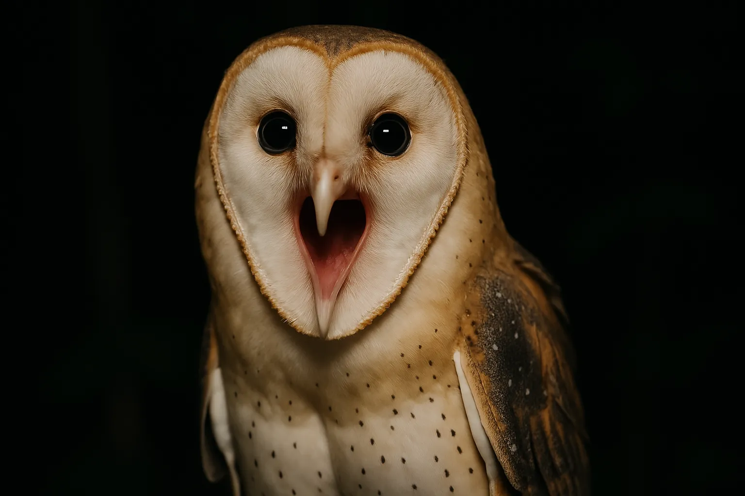 O som que assusta: o grito da coruja Suindara parece um bebê chorando 1 O som que assusta o grito da coruja Suindara parece um bebê chorando