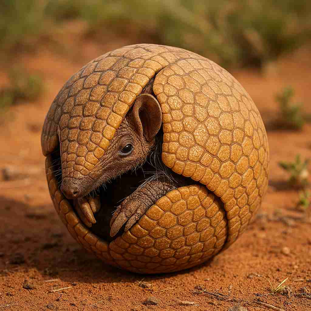 O tatu-bola tem um segredo que você não conhece