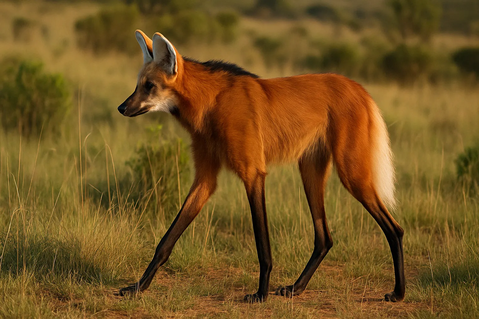 Por que o lobo-guará tem pernas tão compridas e o que isso revela sobre seu habitat