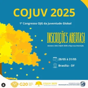 Brasília recebe o 1º Congresso da Juventude Global (COJUV 2025), um chamado à ação para jovens transformadores COJUV