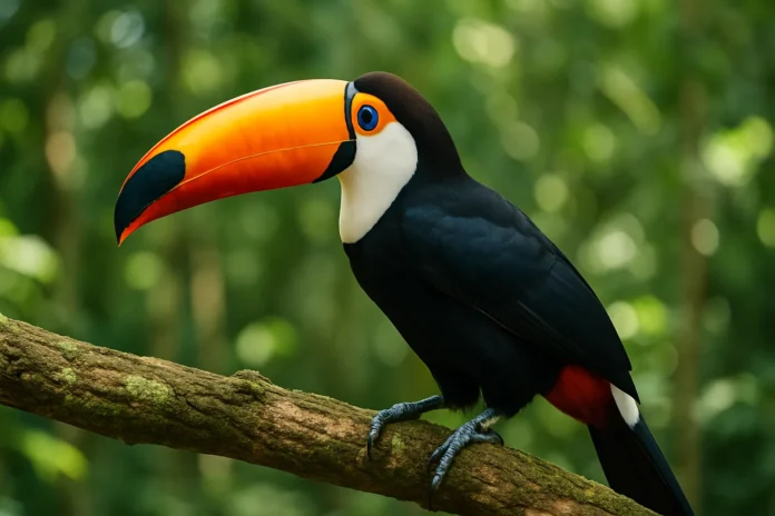 Você sabia como o tucano-toco espalha sementes por onde passa