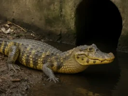 Você sabia que o jacaré-de-papo-amarelo consegue viver até em esgotos