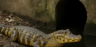 Você sabia que o jacaré-de-papo-amarelo consegue viver até em esgotos