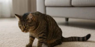 3 maneiras rápidas de eliminar o cheiro de xixi de gato do seu tapete