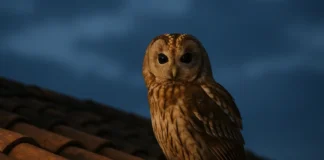 Coruja apareceu no telhado Entenda o que significa e se há risco