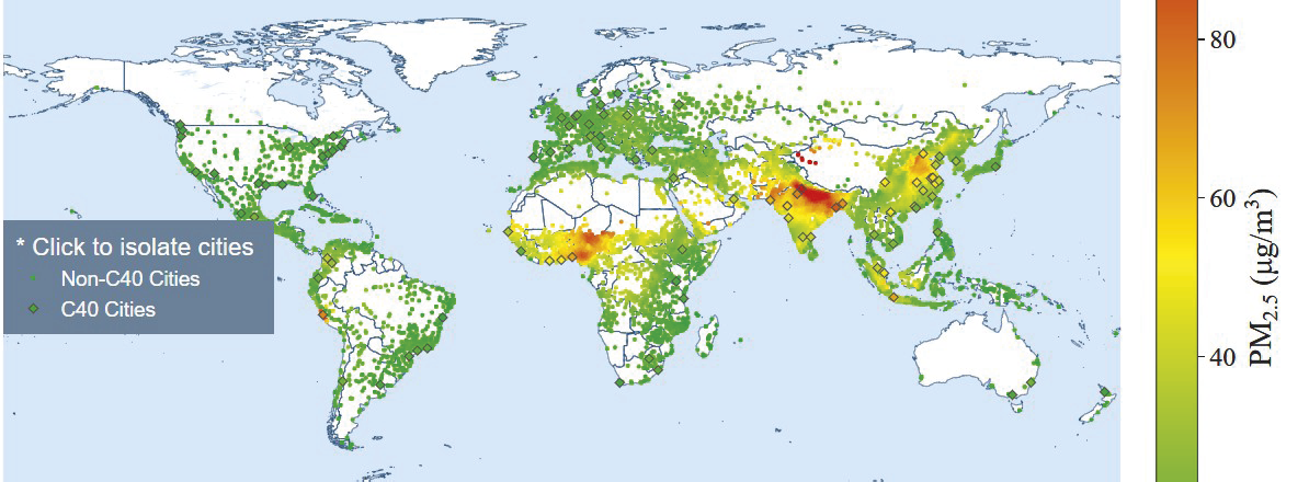 Explorador da Qualidade do Ar Urbano