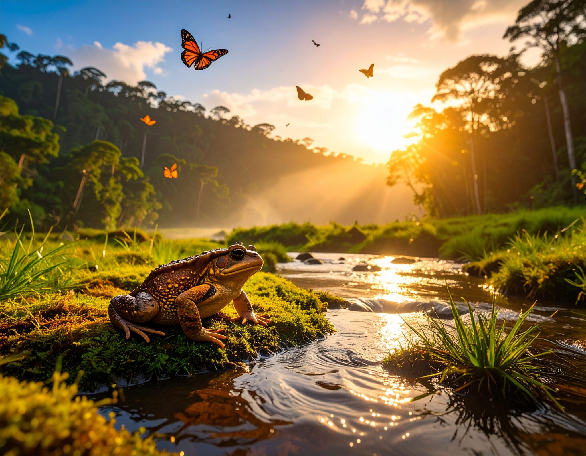 Imagine um sapo coaxando menos em um rio amazônico ou borboletas sumindo de uma clareira