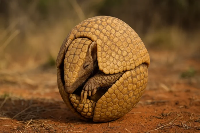 O que o tatu-bola faz com o próprio corpo para ele se proteger é incrível