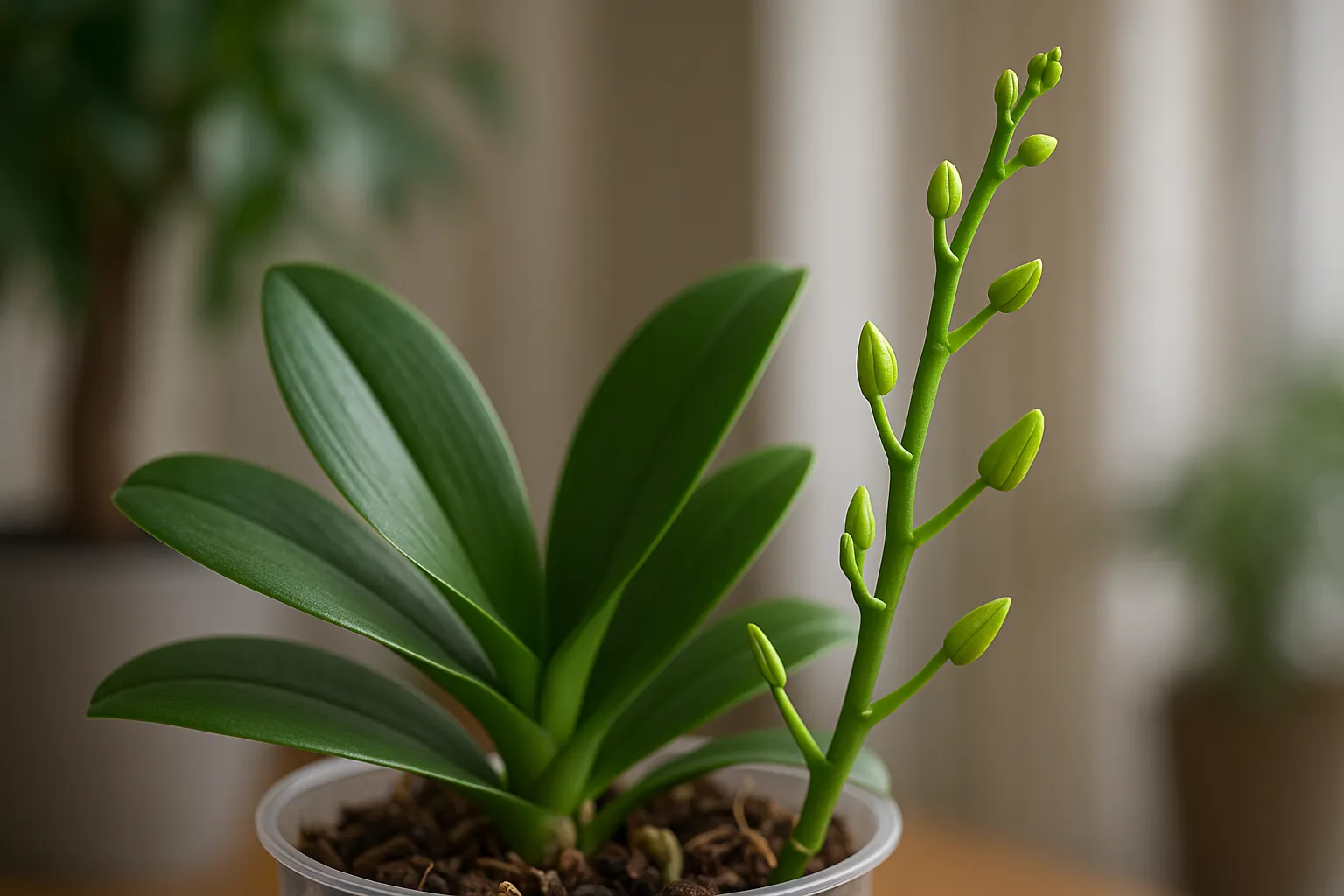 Orquídea com brotos novos e sem flor? Veja o que pode estar travando a floração 2 Orquídeas com brotos novos e sem flor
