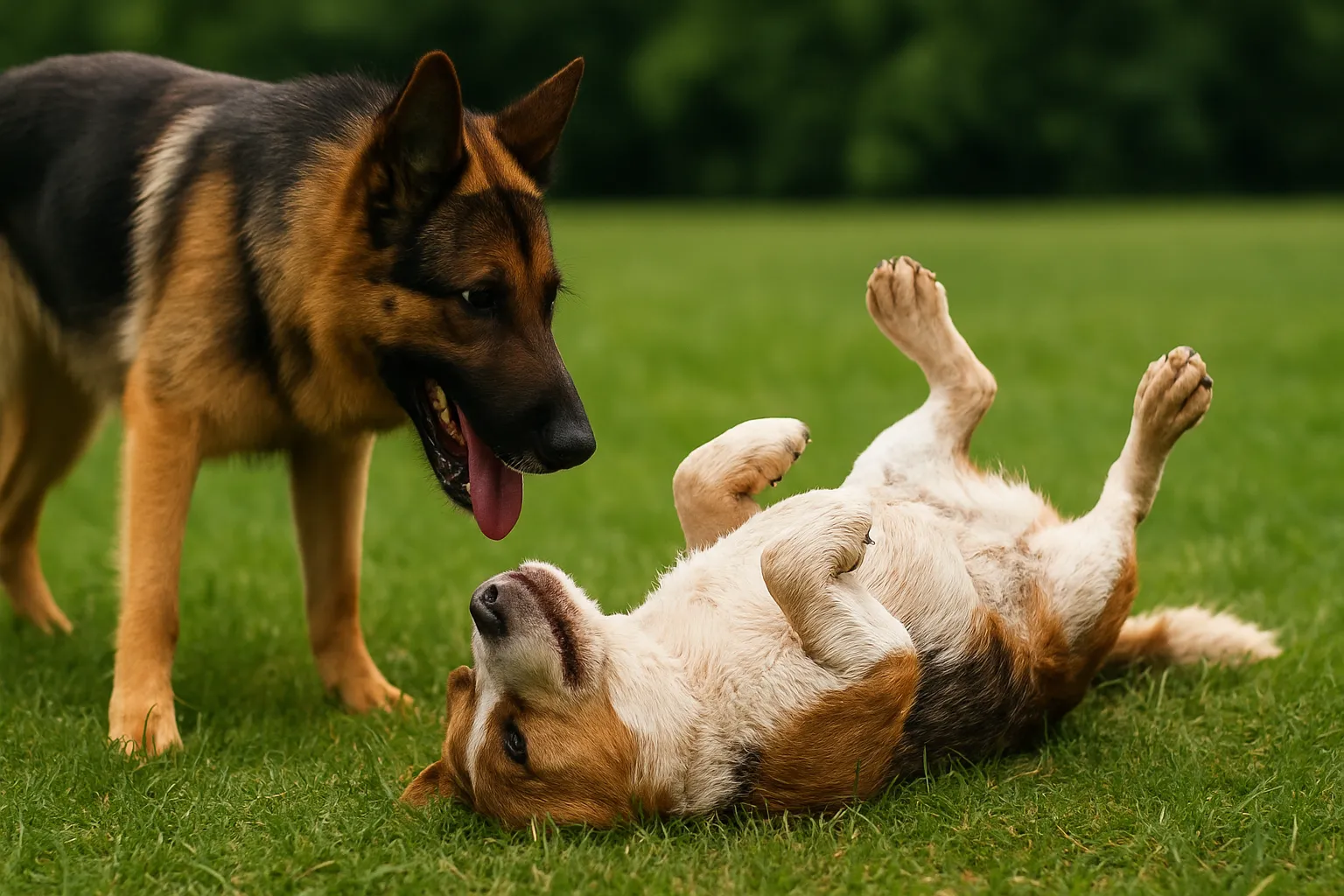 Por-que-caes-rolam-na-grama-e-no-chao-apos-o-banho-1 Por que cães rolam na grama e no chão após o banho? Veja o que isso realmente significa