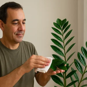 Quer a zamioculca com folhas brilhantes? Veja como fazer a limpeza sem produtos agressivos Quer a zamioculca com folhas brilhantes Veja como fazer a limpeza
