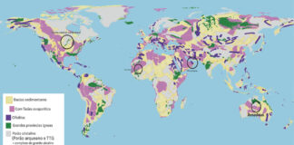 Distribuição global de terrenos com potencial de hidrogênio