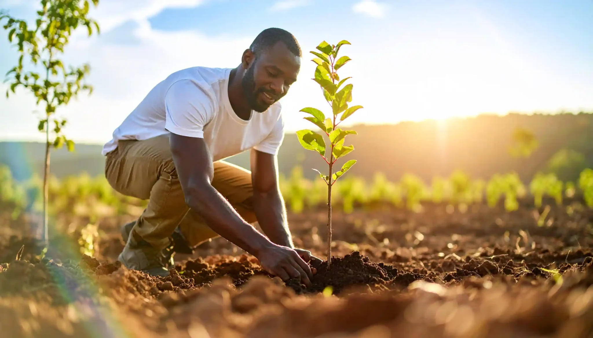 Esperança para o futuro: o reflorestamento e a conservação são essenciais para restaurar o ciclo da chuva e proteger nosso planeta.