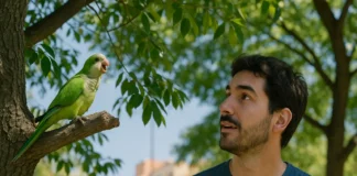 Maritaca gritando o dia todo