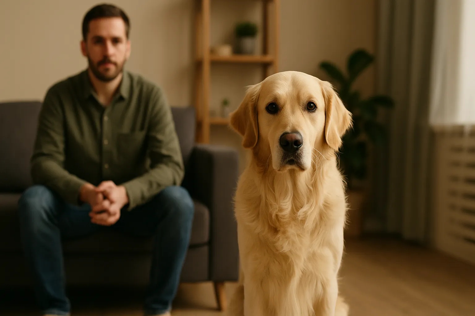 O que significa quando o cachorro fica parado te encarando
