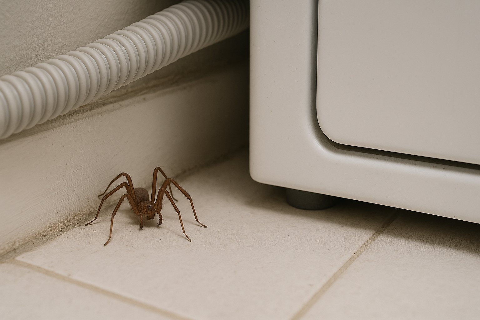 Onde a aranha-marrom costuma se esconder