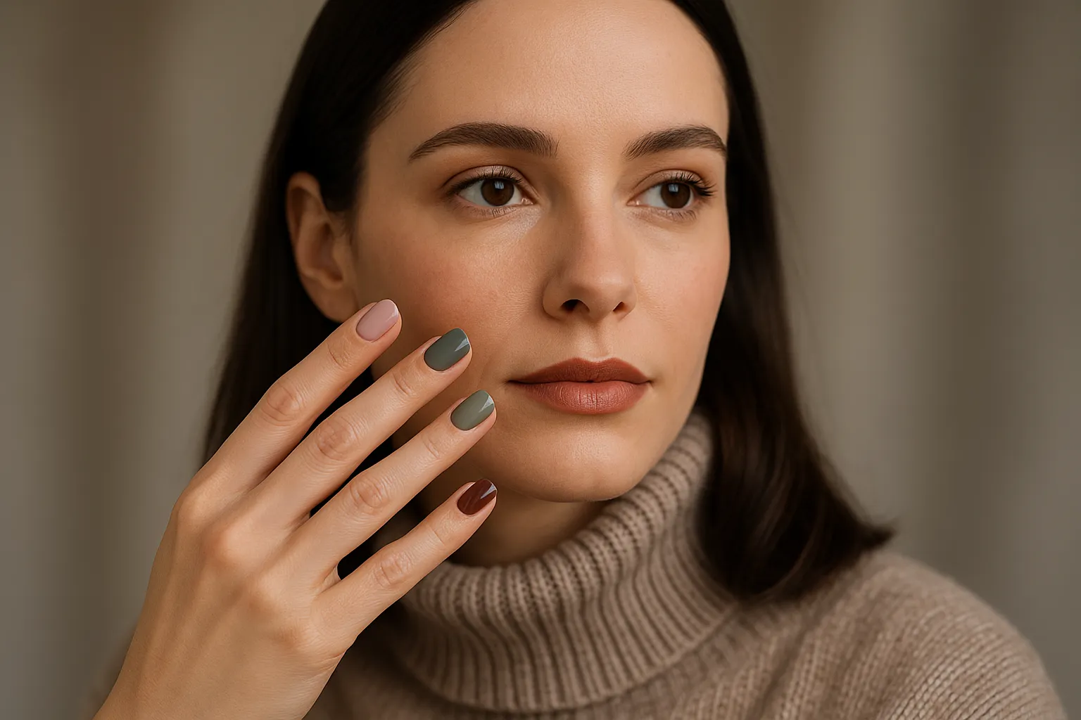 Tons neutros e sofisticados: 5 cores de unha que são aposta certa para o inverno 2025 1 Tons neutros e sofisticados 5 cores de unha que são aposta certa para o inverno 2025