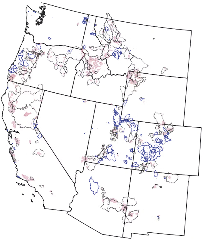 Um_mapa_das_bacias_estudadas_mostra_os_contornos_dos_inc_ndios_em_vermelho_e_as_ Legado de incêndio florestal pode assombrar os rios por anos