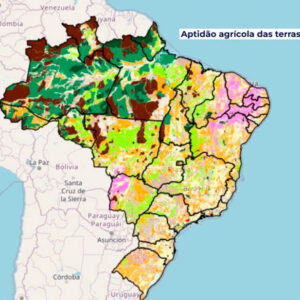 Novo mapa mostra onde há maior potencial para agricultura no Brasil mapa de aptidão