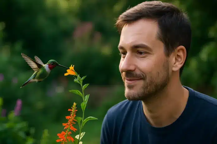 Beija-flor no jardim: significado espiritual