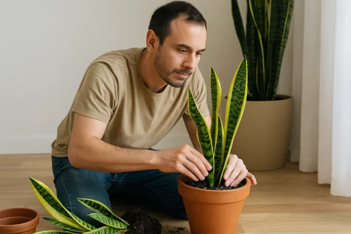 Espada-de-são-jorge pega rápido com esse passo a passo direto no vaso