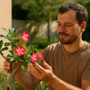Você sabia que a rosa-do-deserto precisa de estresse para florir mais? Você sabia que a rosa-do-deserto precisa de estresse para florir mais