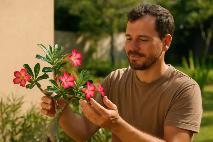 Você sabia que a rosa-do-deserto precisa de estresse para florir mais