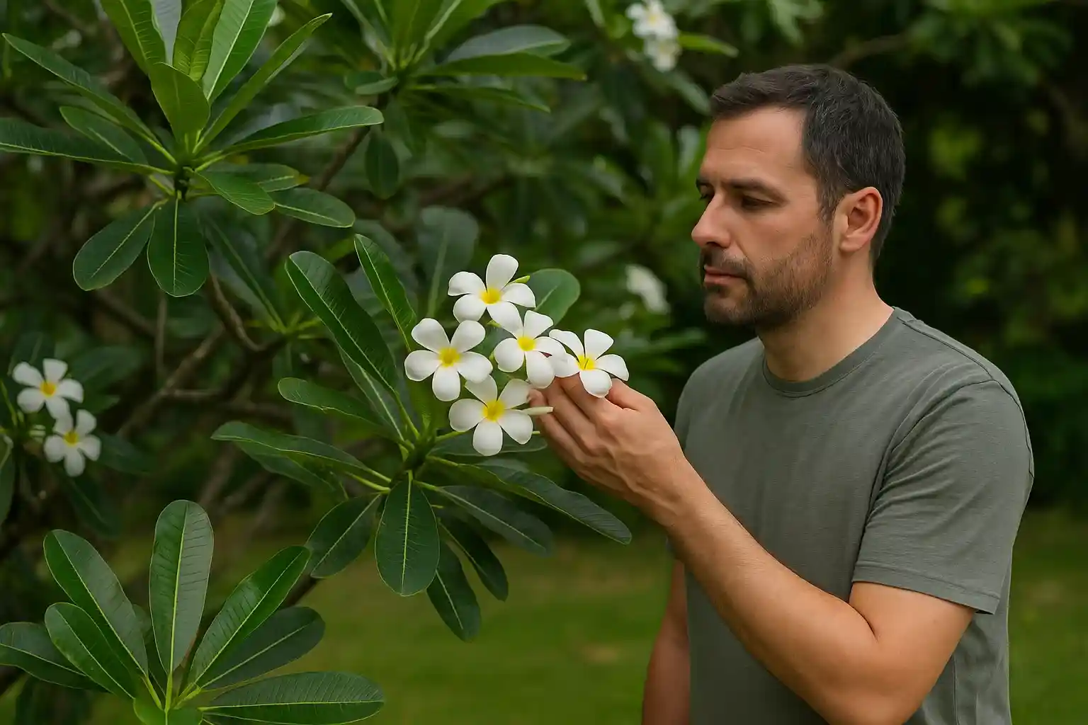 2 horários ideais para o jasmim-manga florescer com mais intensidade