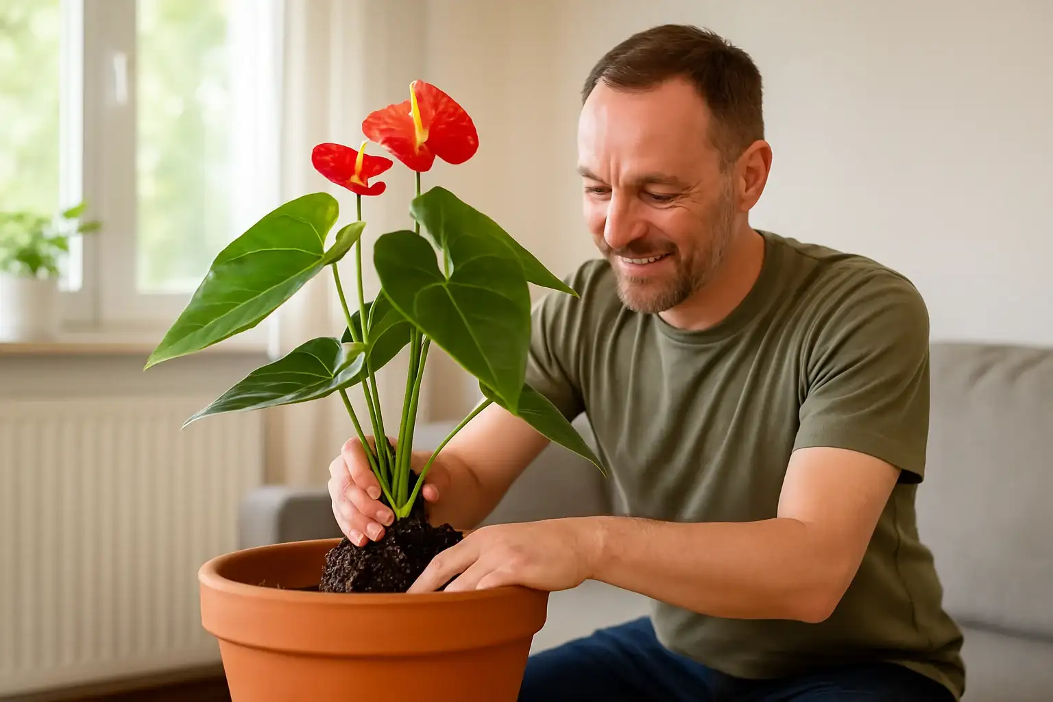 Como plantar antúrio em vaso grande e fazer florescer mais Como plantar antúrio em vaso grande e fazer florescer mais