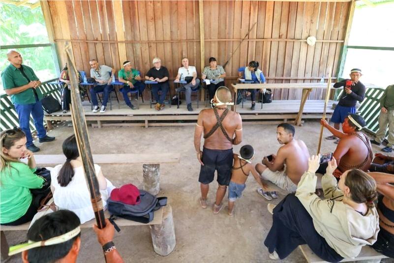 Barroso visita terras indígenas no Vale do Javari e ouve lideranças Foto: Gustavo Moreno/ STF